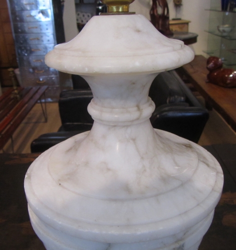 An Alabaster lamp