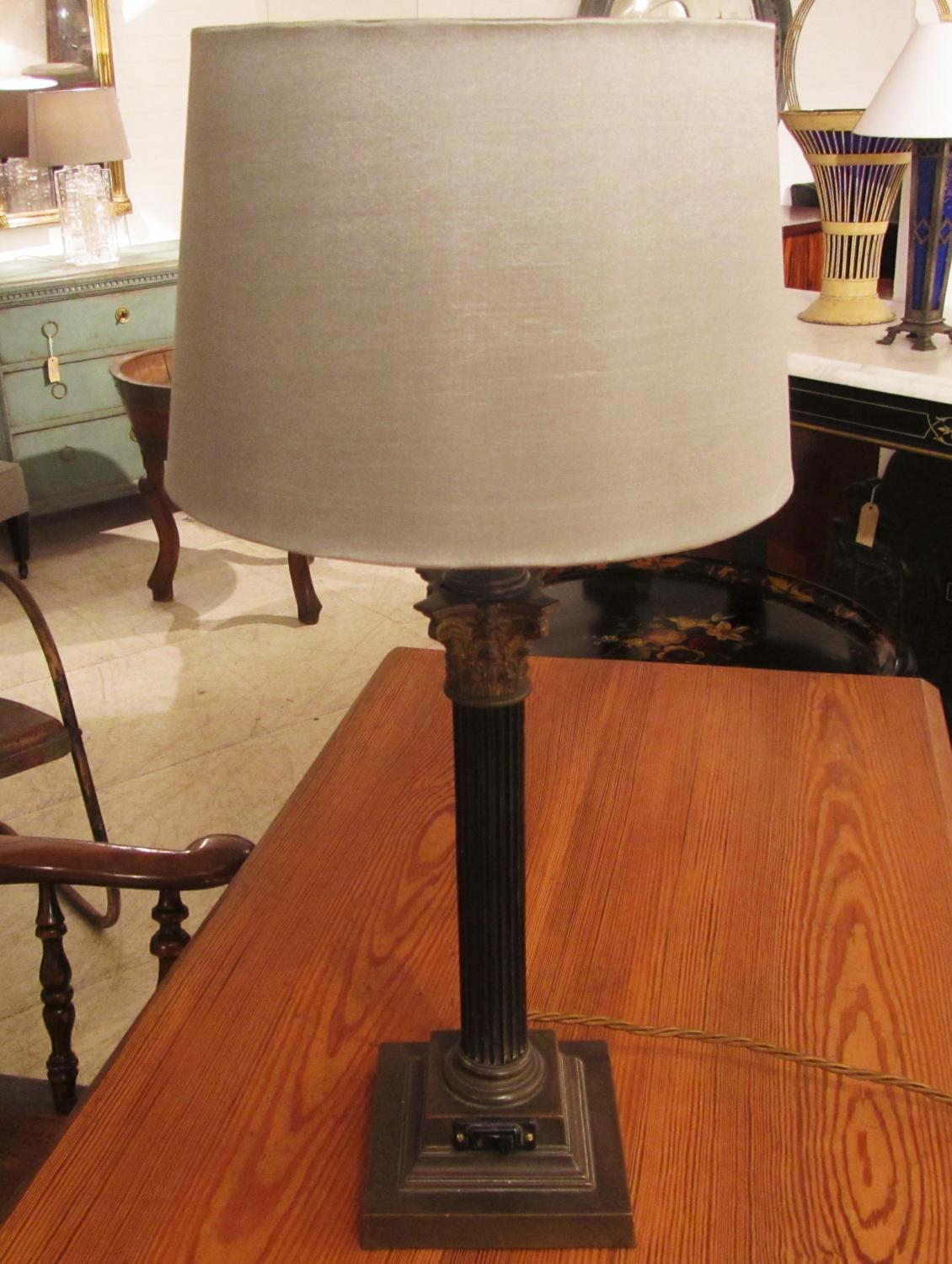 A column lamp