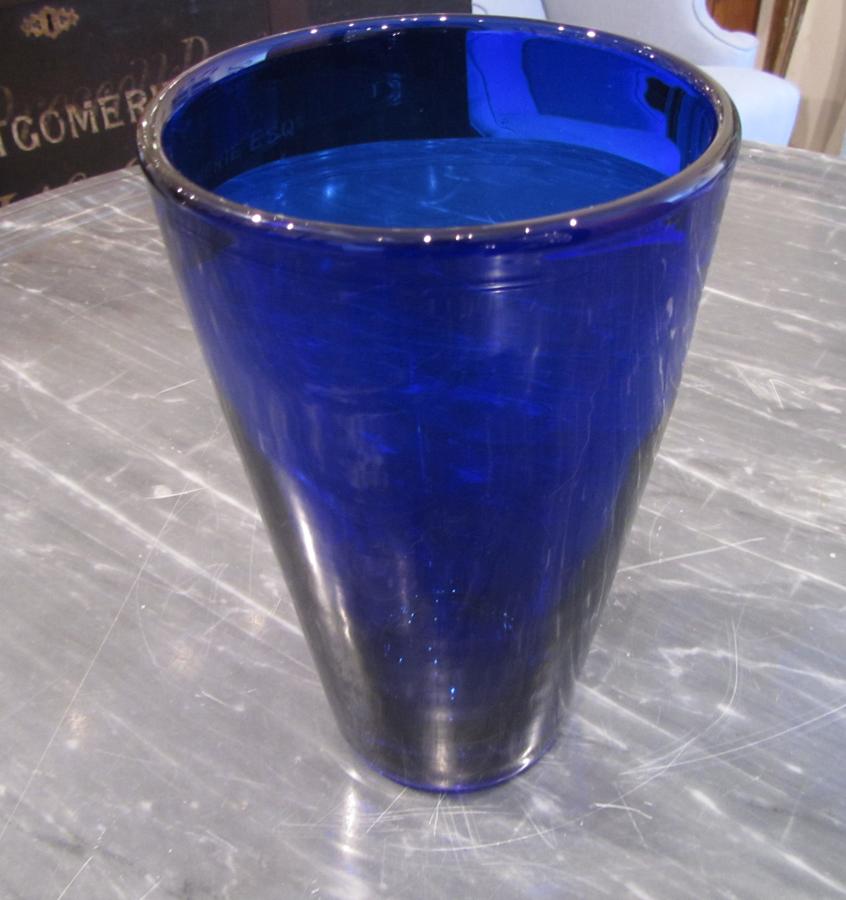 A Bristol blue vase