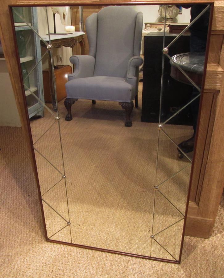 A Swedish panelled mirror