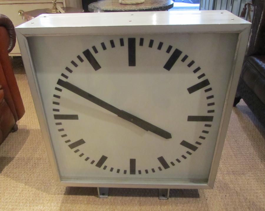 A large double sided clock
