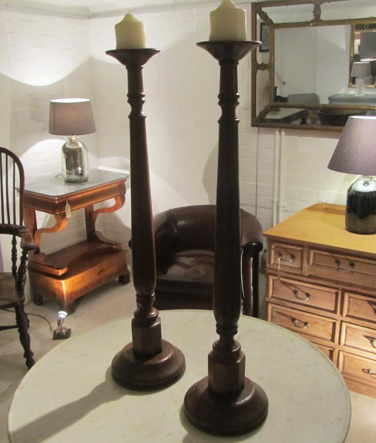A large pair of candlesticks