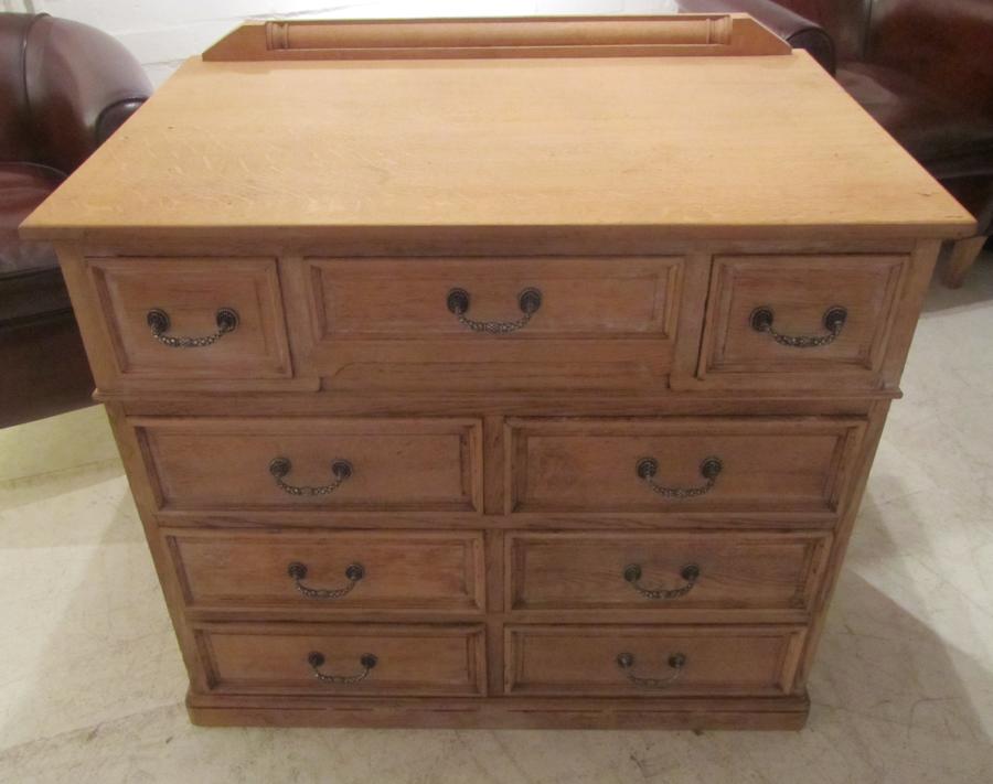 A 19thC ships chest of drawers