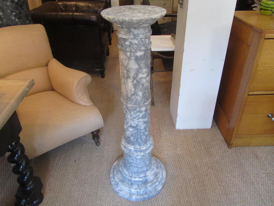An Alabaster pedestal column