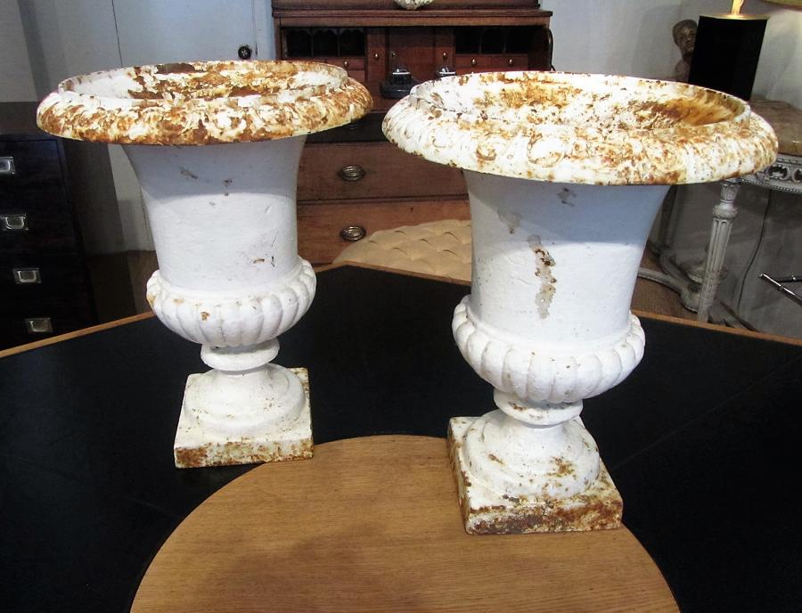 A pair of campana urns