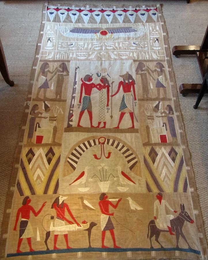 An Egyptian Applique' wall hanging