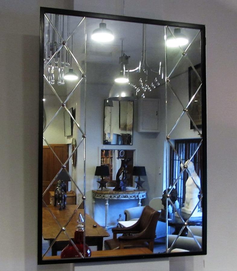 A Swedish panelled mirror