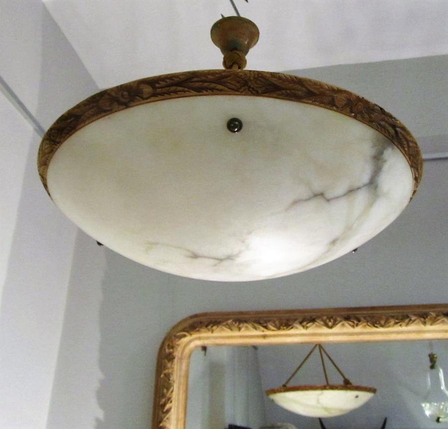 An Alabaster ceiling light