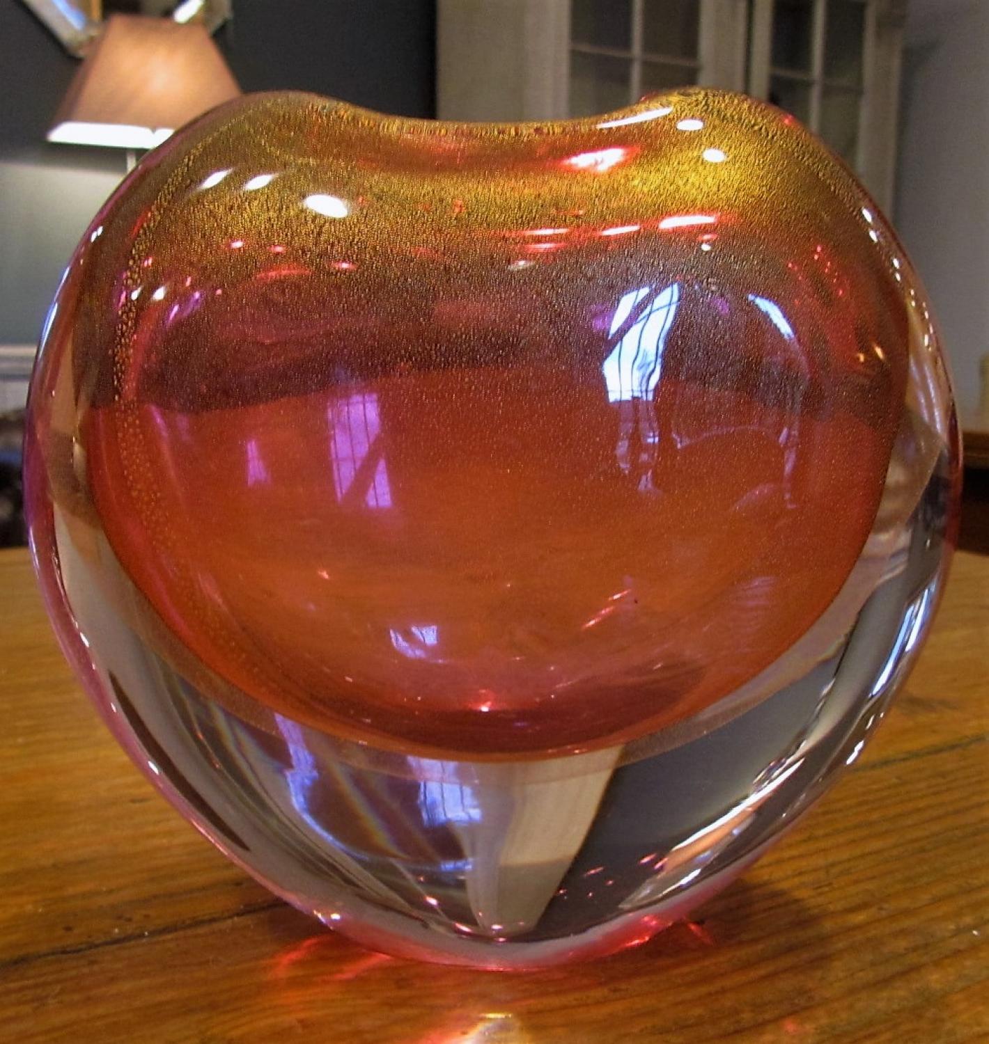 A murano art glass vase