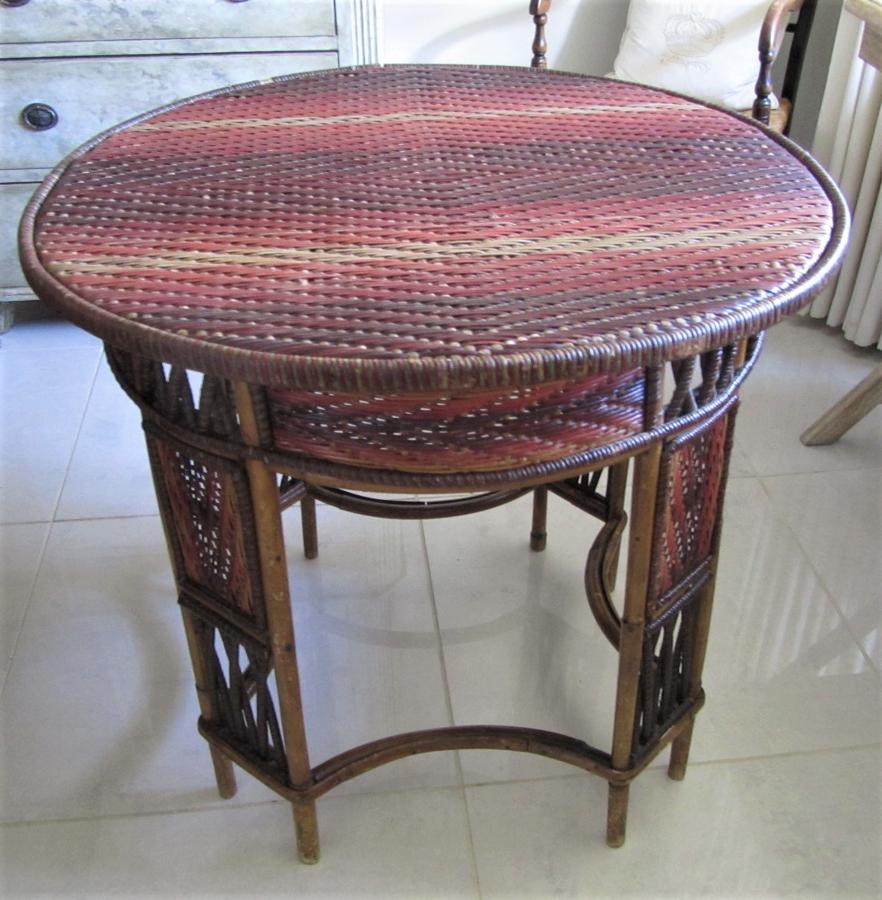 Rattan conservatory table