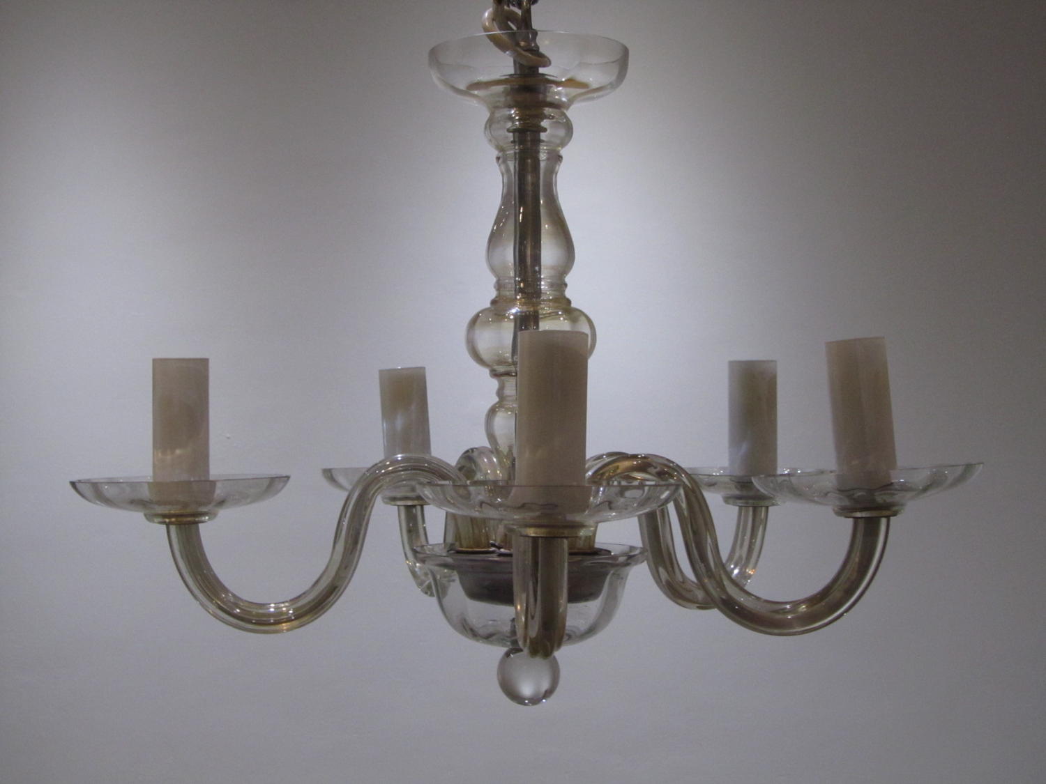 A Murano glass chandelier
