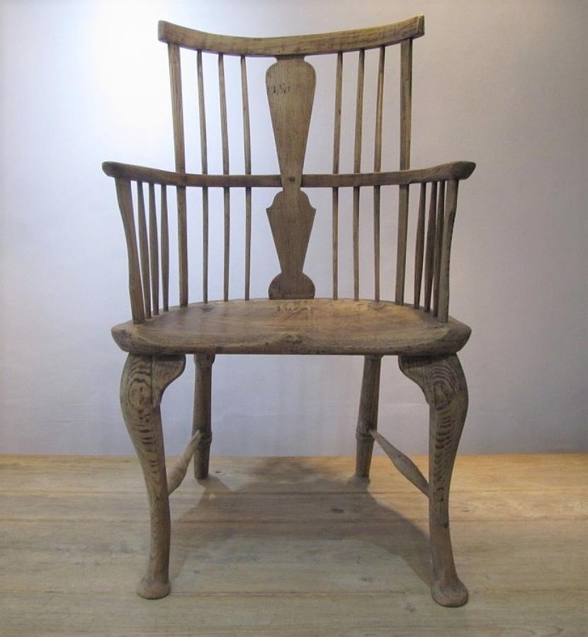An Oak and Elm Windsor chair