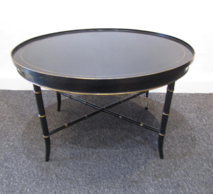 An Oval faux bamboo occasional table