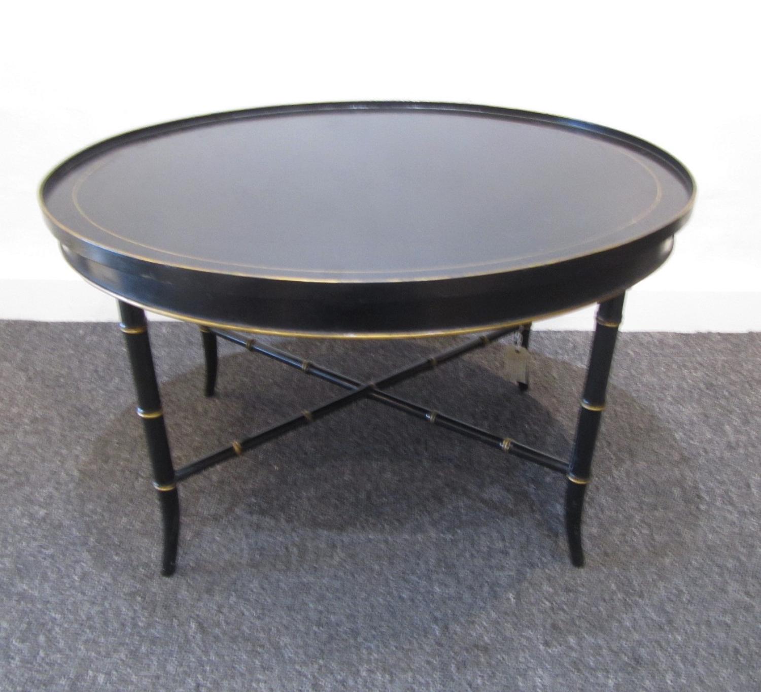 An Oval faux bamboo occasional table
