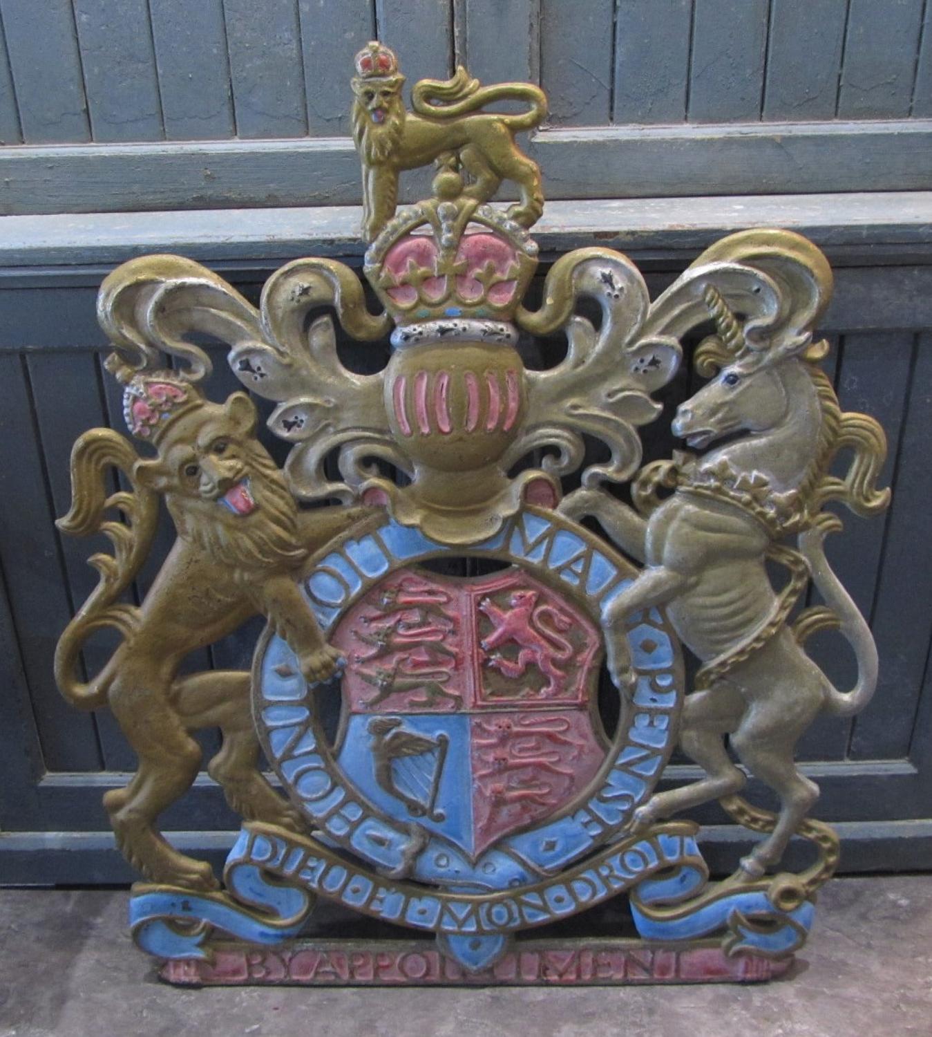 A cast iron Royal Warrant