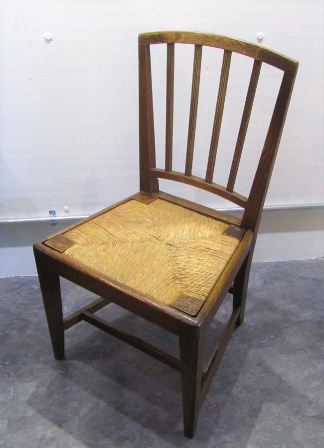 A set of six provincial dining chairs