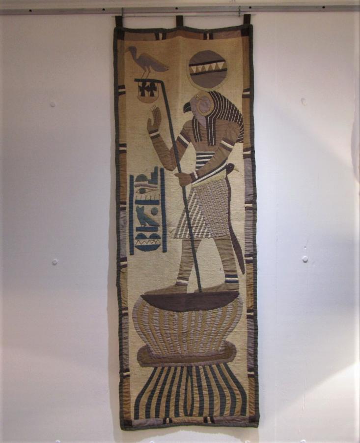 A pair of Egyptian wall hangings