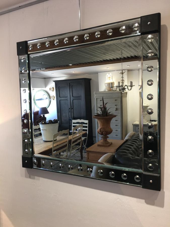 A French Mirror with circular punts
