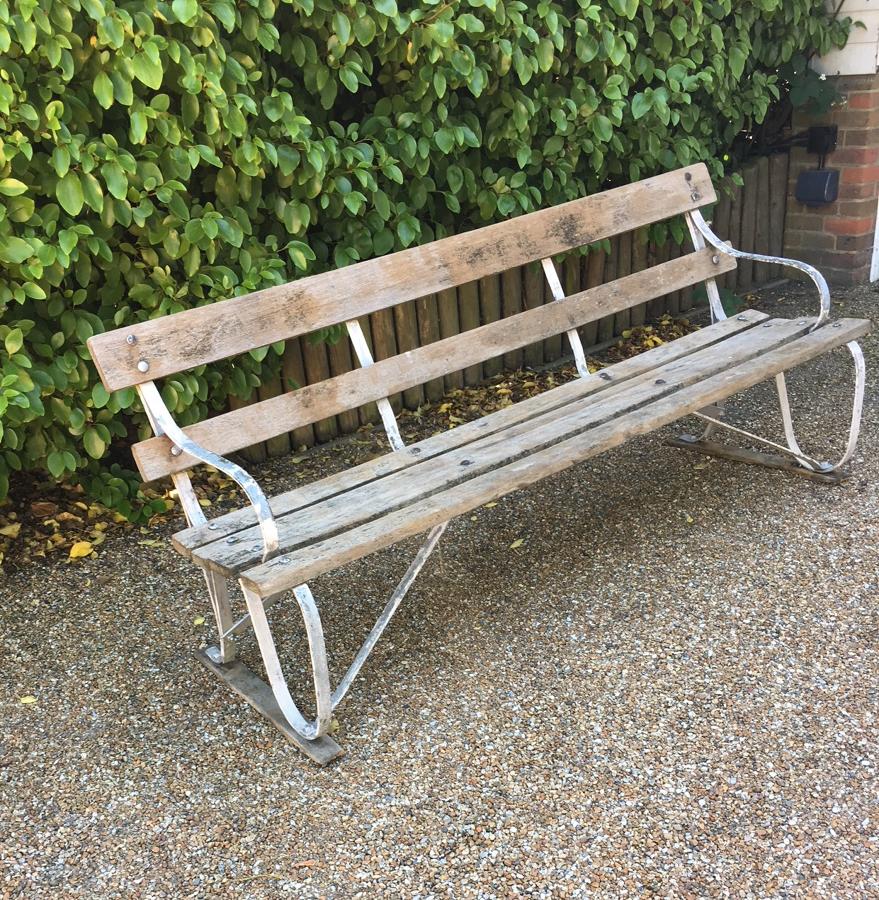 An Early 20thC Railway station Bench