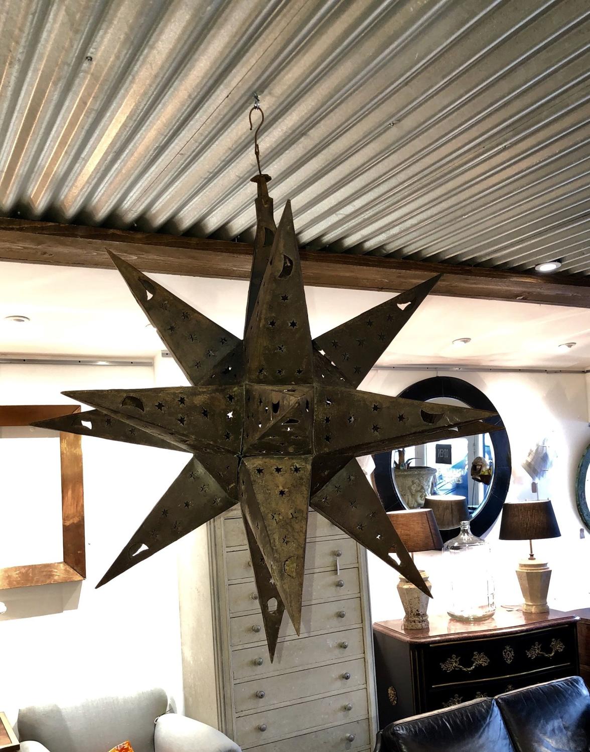 A large Moravian star lantern