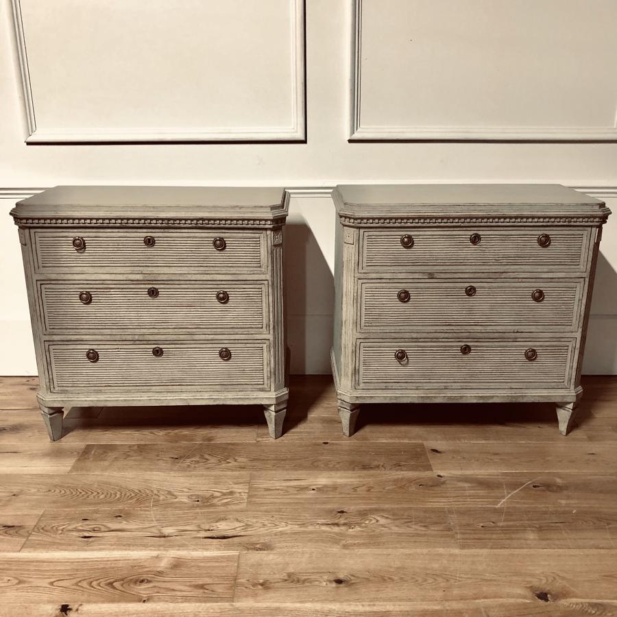 A Pair of Swedish commodes