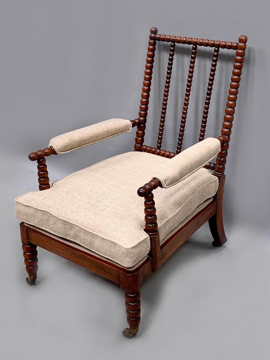 A Mahogany bobbin turned chair