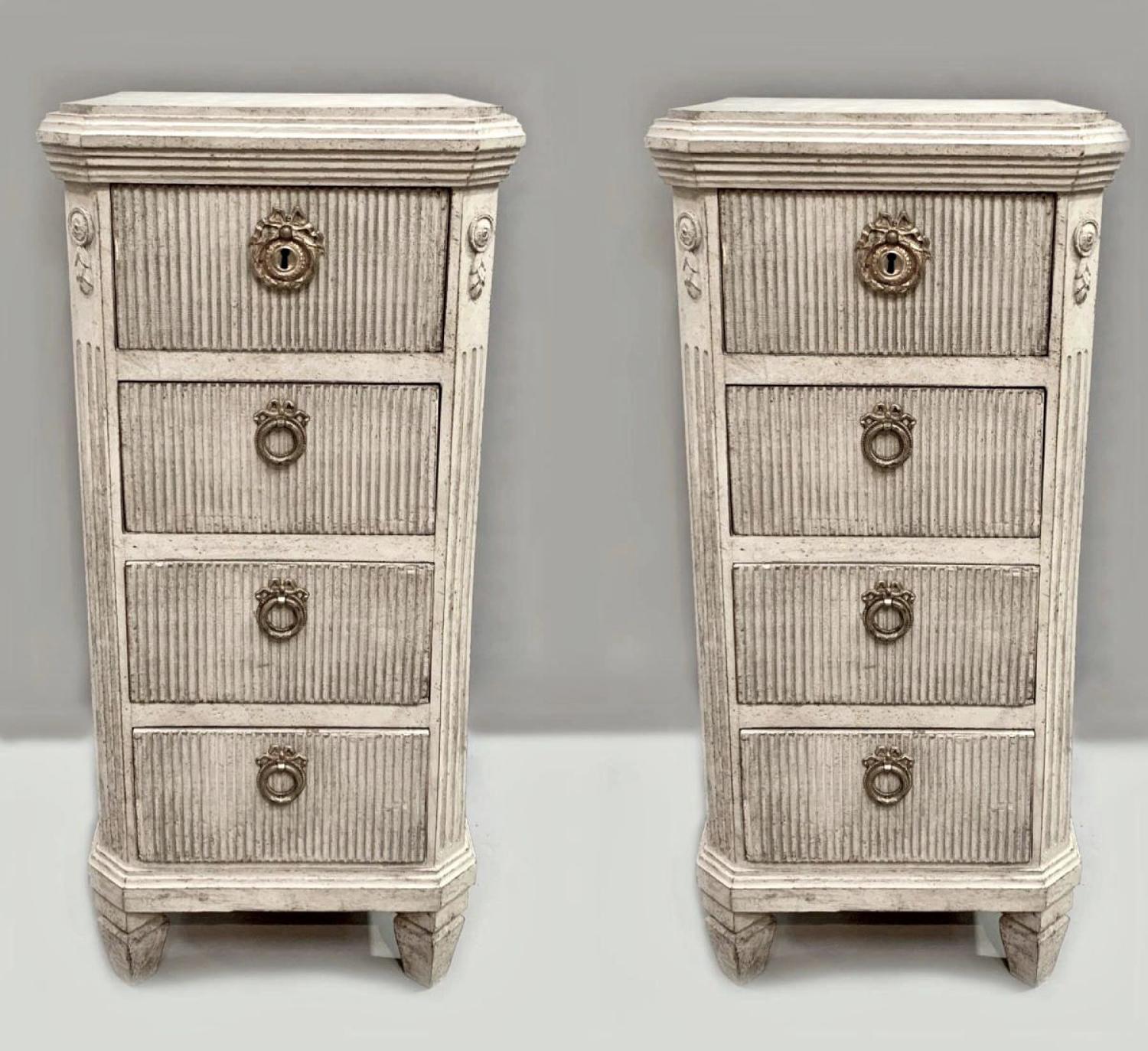 A pair of Swedish Bedside Tables