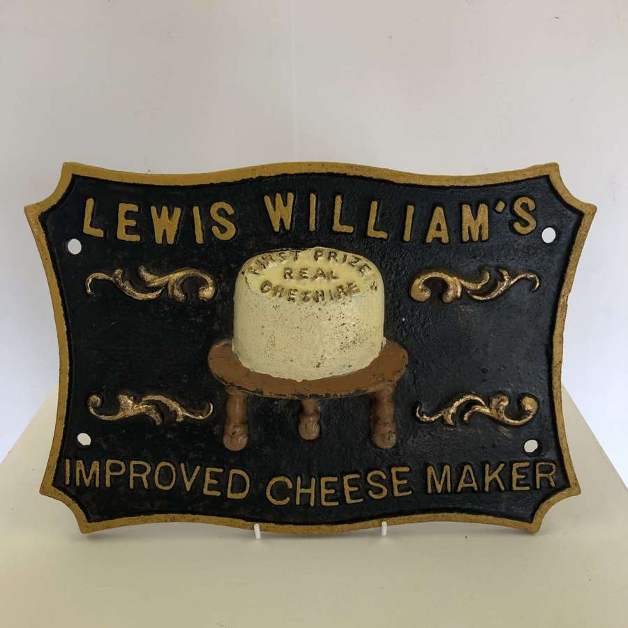 A cast iron Cheese plaque