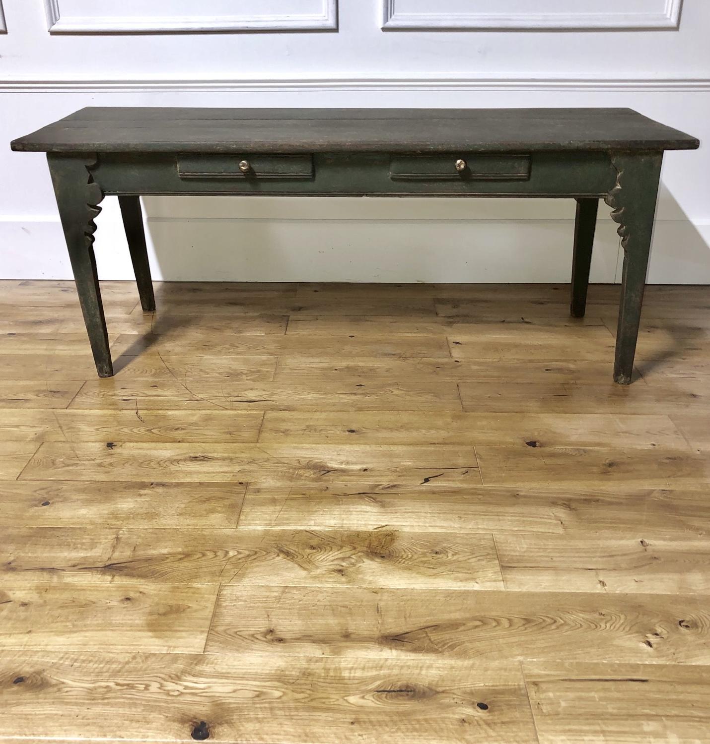A 19thC Spanish console serving table