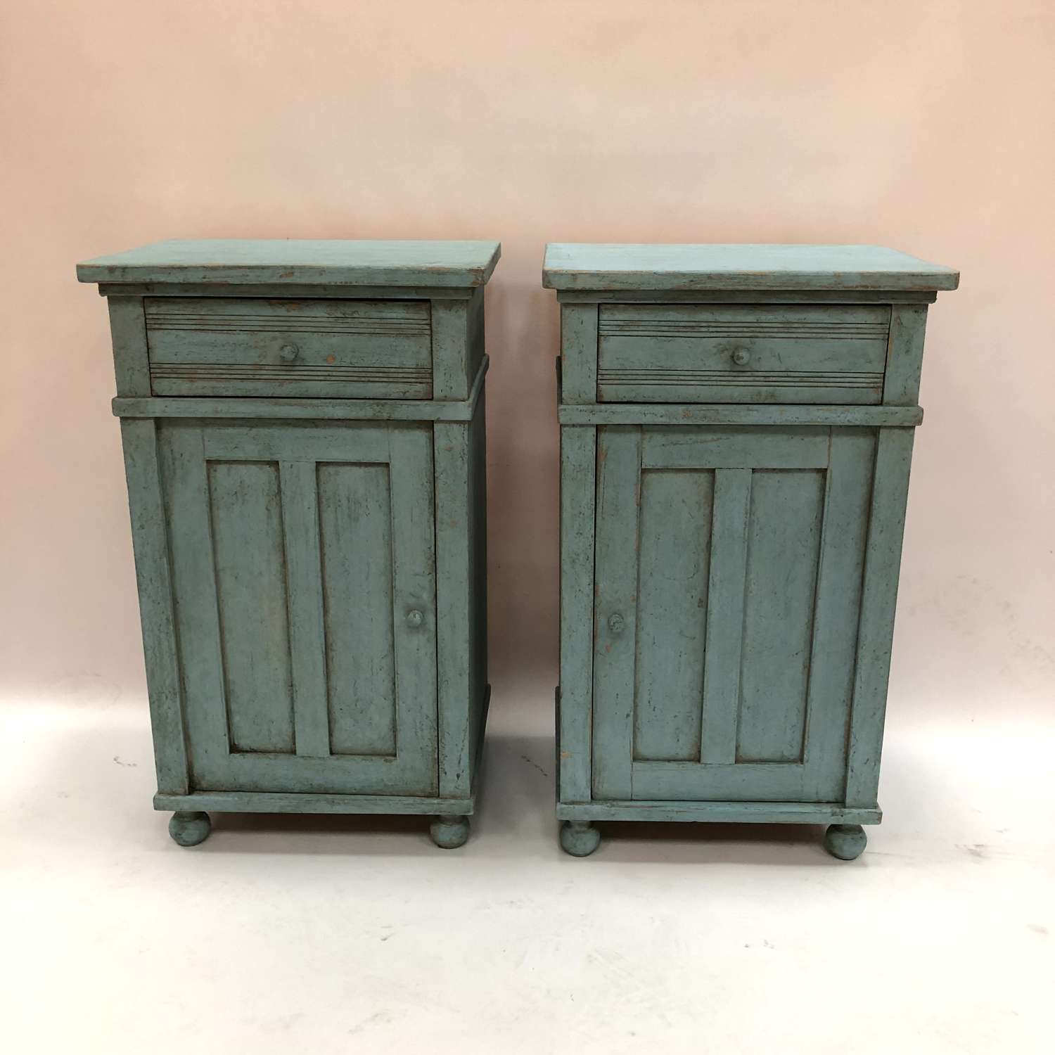 A pair of Swedish bedside tables