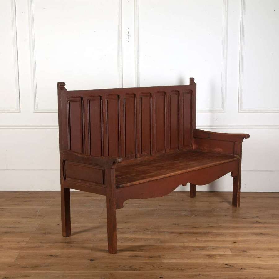 A large Spanish settle bench