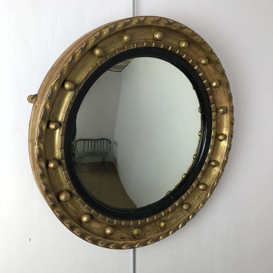 A 19thC convex mirror