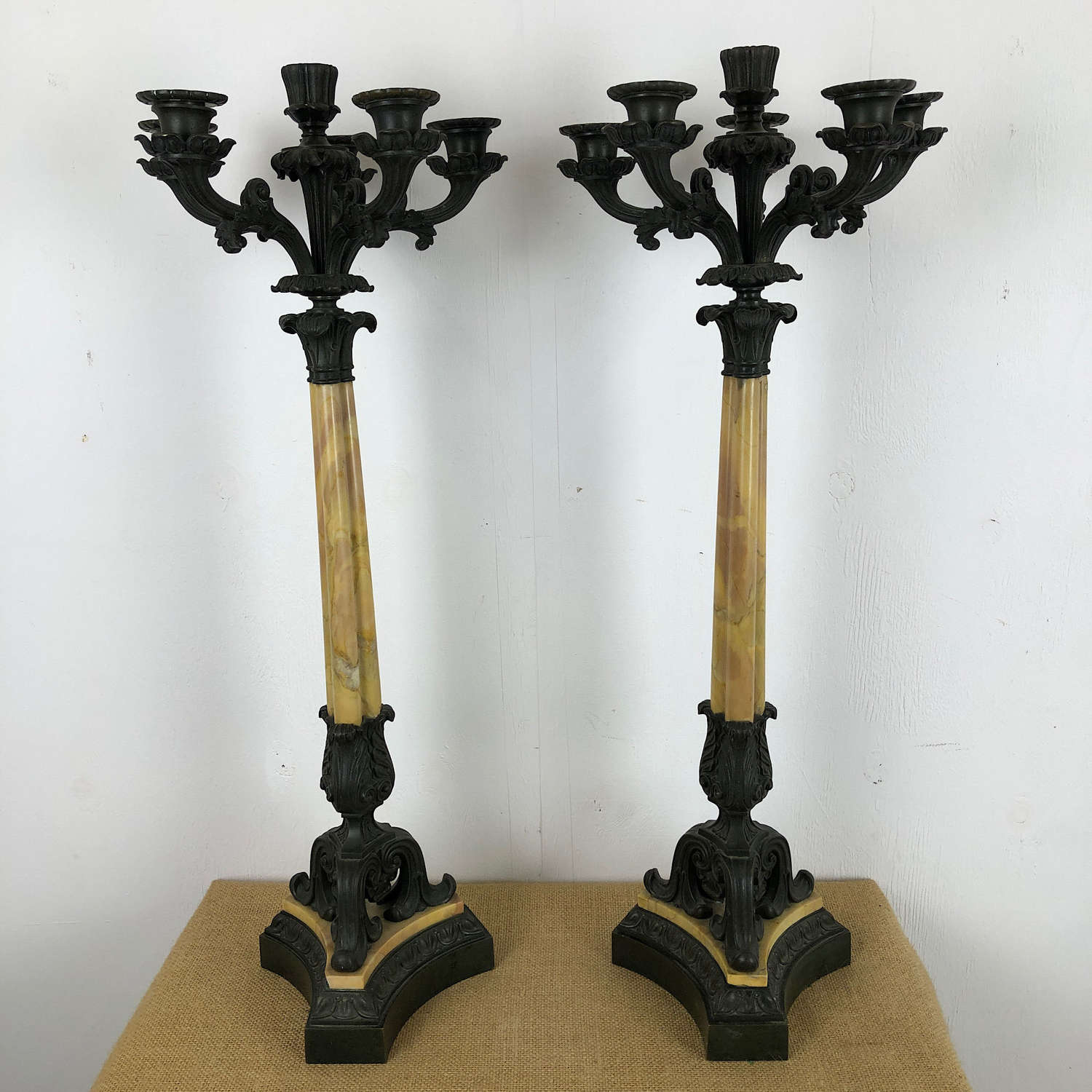 A Pair of early 19thC French Candelabra