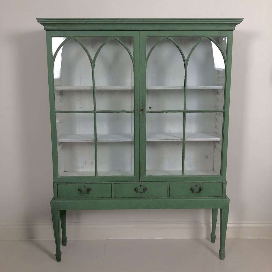 A 19thC English Cabinet on stand