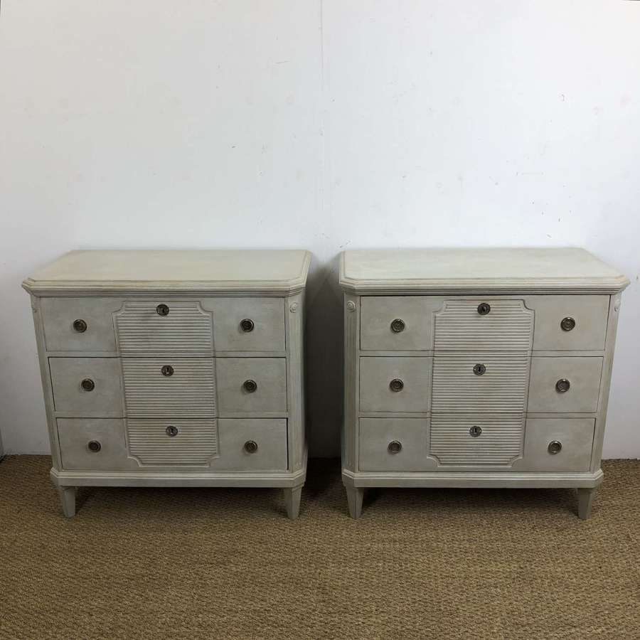 A pair of Swedish Commodes