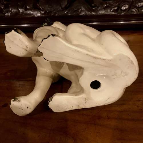 A pair of Ceramic Pottery Pugs