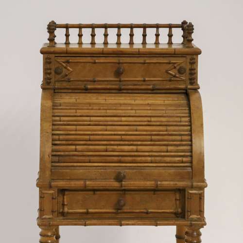 A faux bamboo Side table