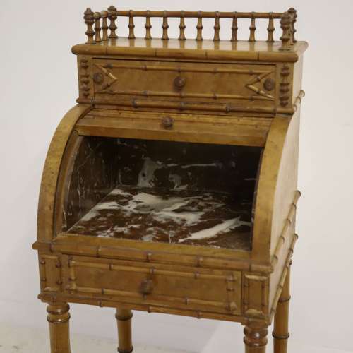 A faux bamboo Side table