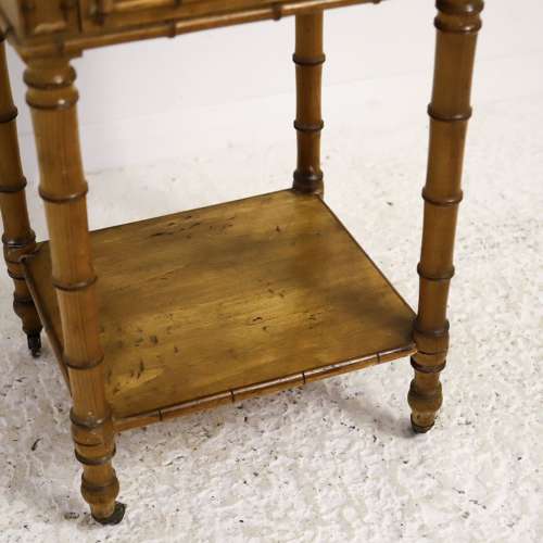 A faux bamboo Side table