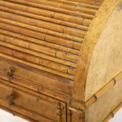 A faux bamboo Side table