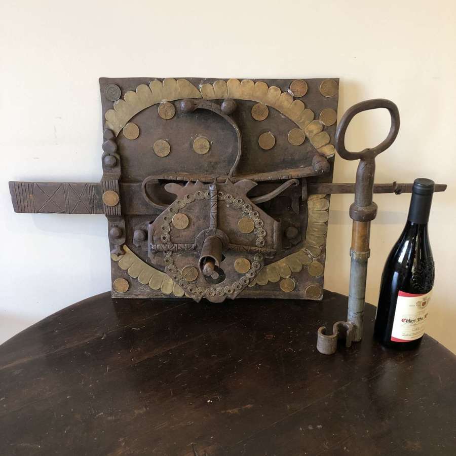 An 18thC Monumental Lock and Key