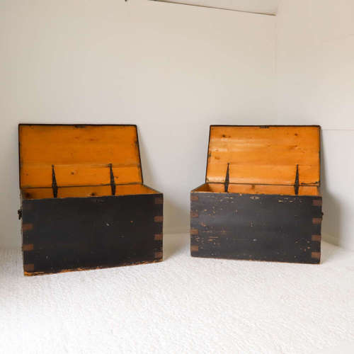A Pair of Military Campaign Chests