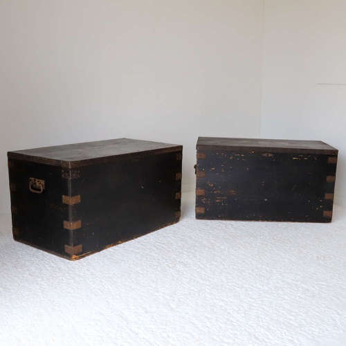 A Pair of Military Campaign Chests