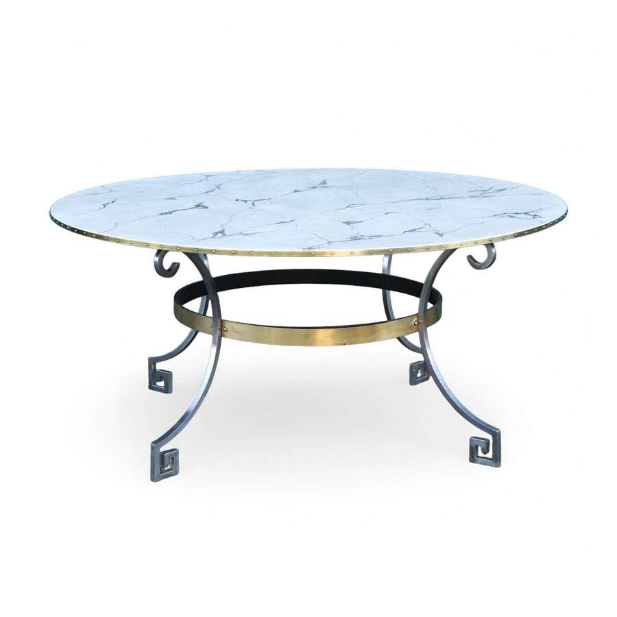 A Large Circular Dining table