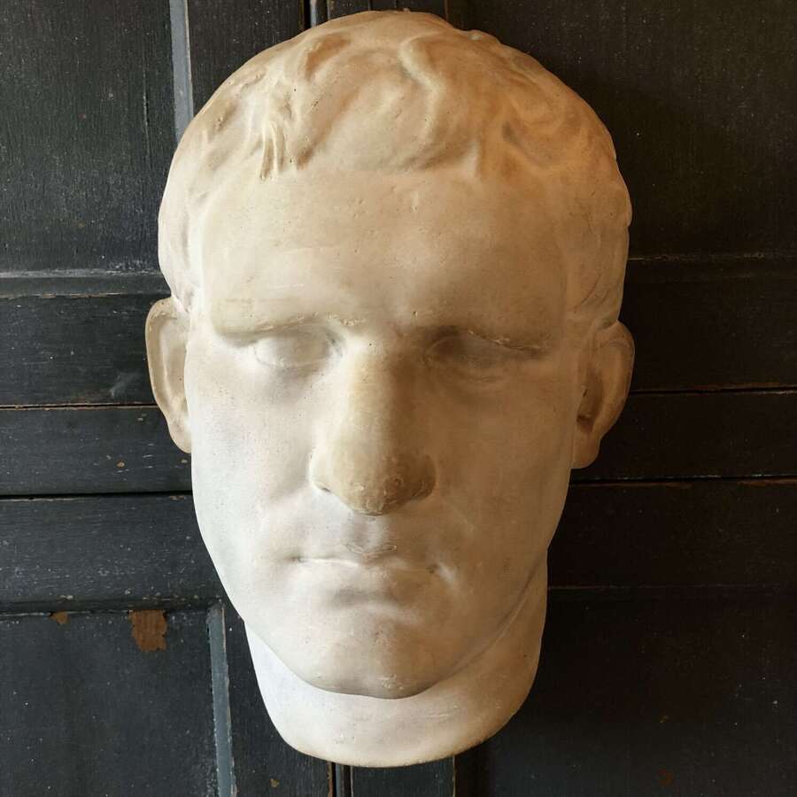 A Classical plaster wall mask